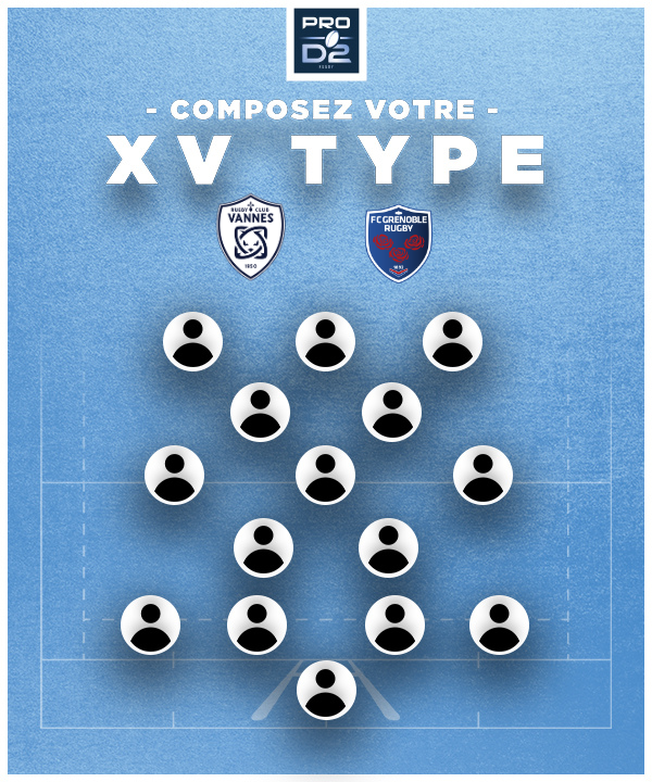 Choisissez votre XV type de la finale de la PRO D2 2023-2024 !