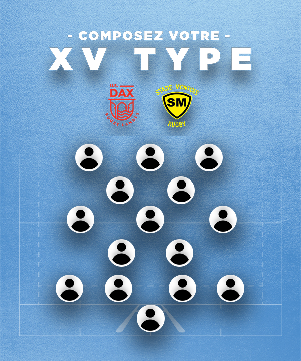 Composez votre XV de départ du derby landais US Dax -  Stade Montois Rugby