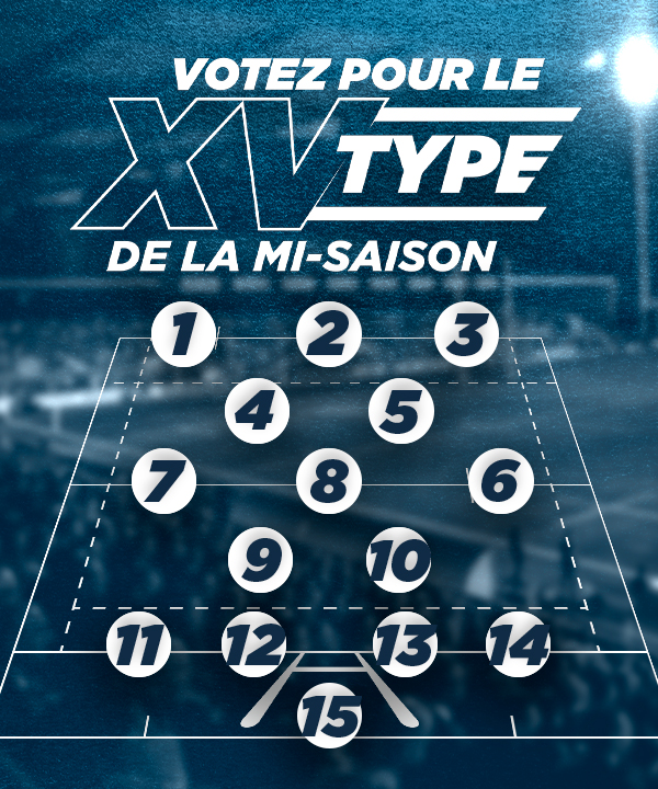 Composez votre XV Type de la mi-saison