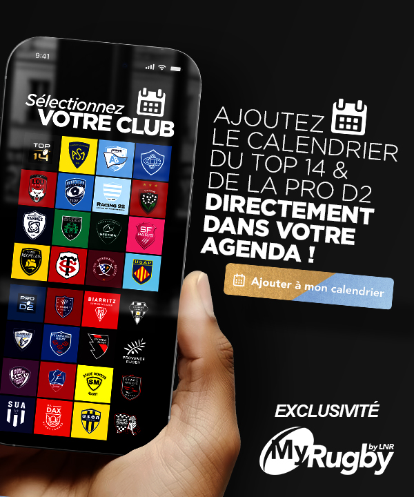 Ajoutez le calendrier de votre club préféré