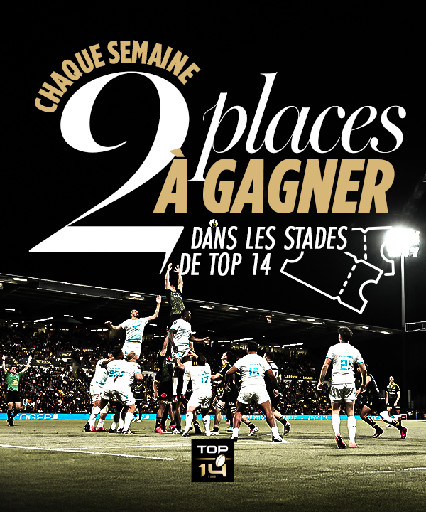 Gagnez 2 places pour le match de votre choix de la J6 de TOP 14 !