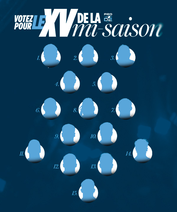 Composez votre XV Type de la mi-saison de PRO D2