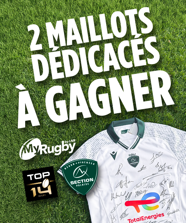 2 maillots dédicacés de Pau à gagner