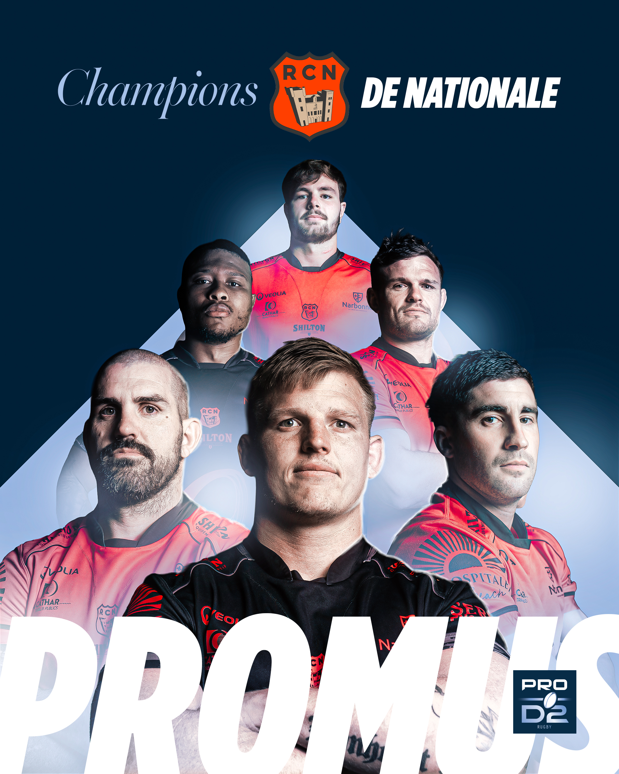 Le Racing Club Narbonnais est de retour en PRO D2 !