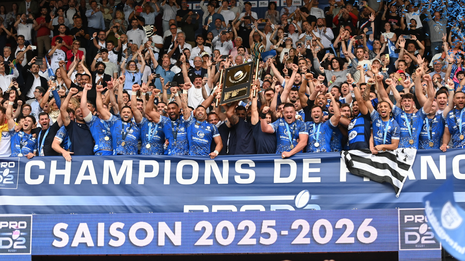 Finale PRO D2 : Mission reconquête réussie par les Vannetais sacrés champions !