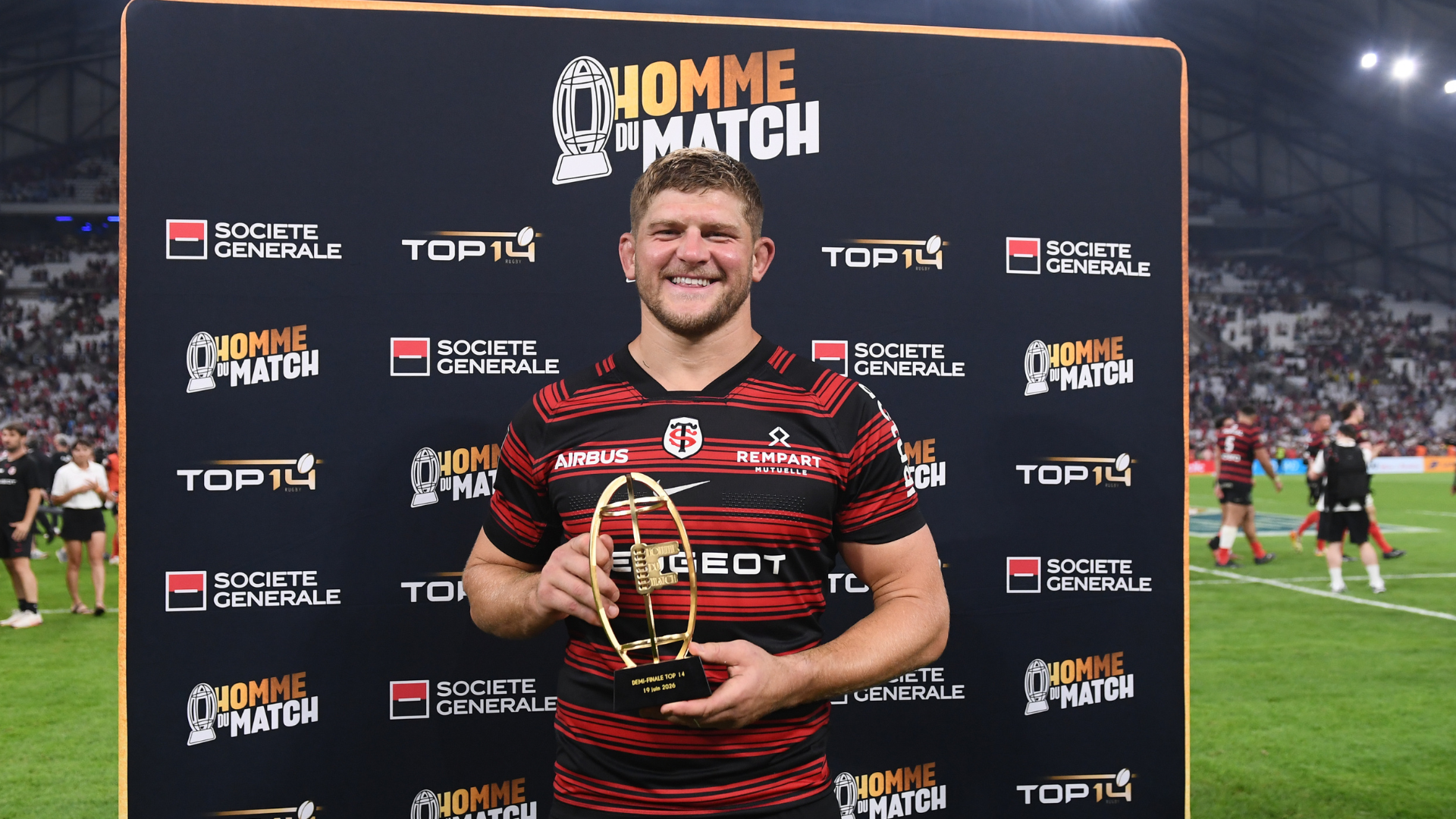 Demi-finales TOP 14, Jack Willis élu homme du match Société Générale