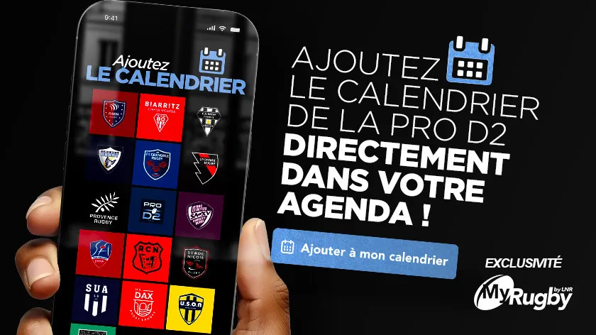 Exclusivité : ajoutez le calendrier de votre club préféré