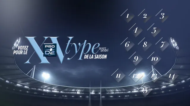 Compose ton XV type de la saison de PRO D2
