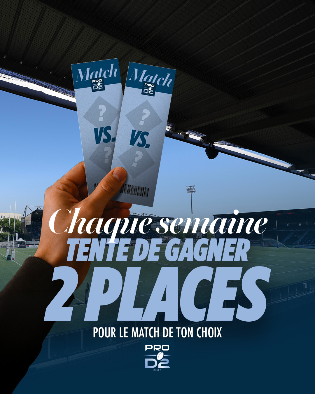 Gagne 2 places pour le match de ton choix de la J1 de PRO D2