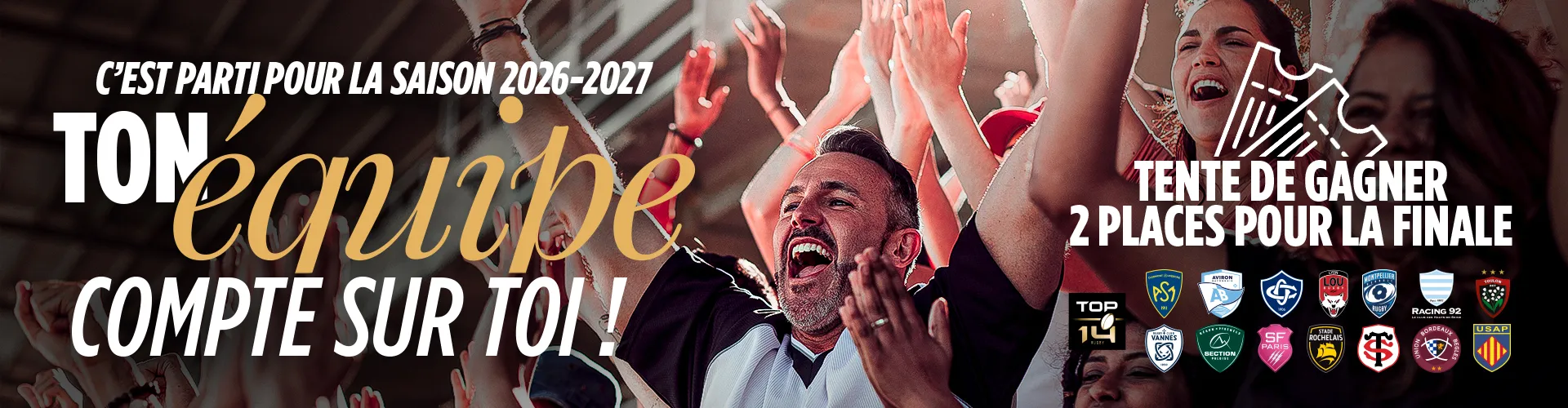 2 places pour la finale du TOP 14 à gagner !