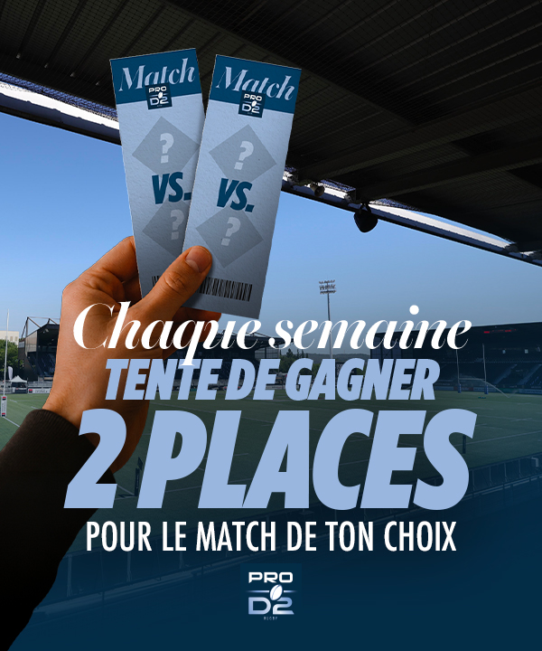 Gagne 2 places pour le match de ton choix de la J5 de PRO D2