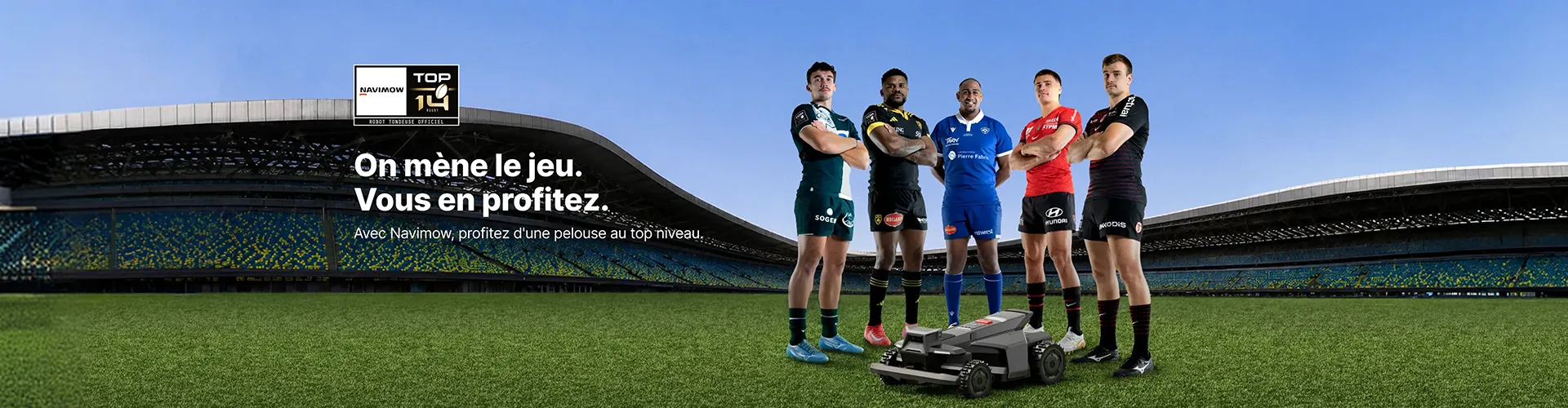 Navimow devient fournisseur officiel du TOP 14 jusqu'en 2029