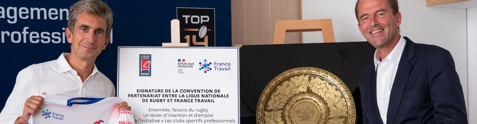 La LNR et France Travail s’engagent ensemble pour faire du rugby professionnel un levier concret d’insertion socio-professionnelle.