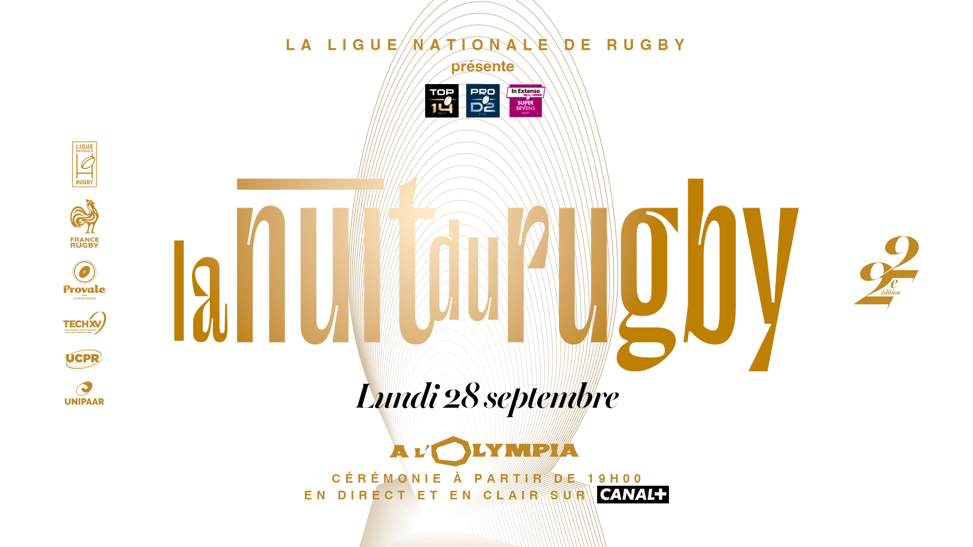 Les nommés pour la 22ème édition de La Nuit du Rugby