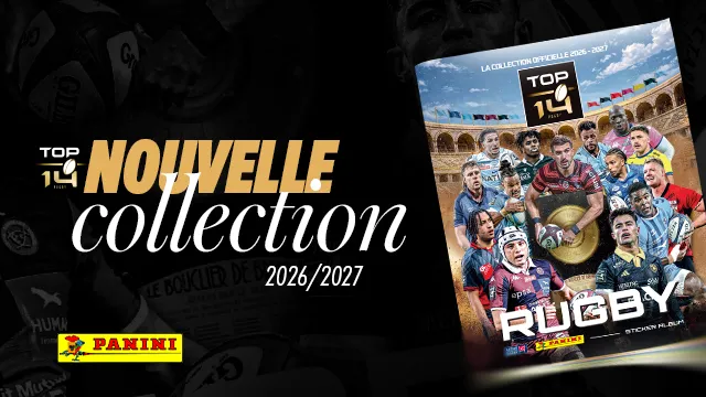 La nouvelle collection PANINI RUGBY TOP 14 2026-2027 est disponible !
