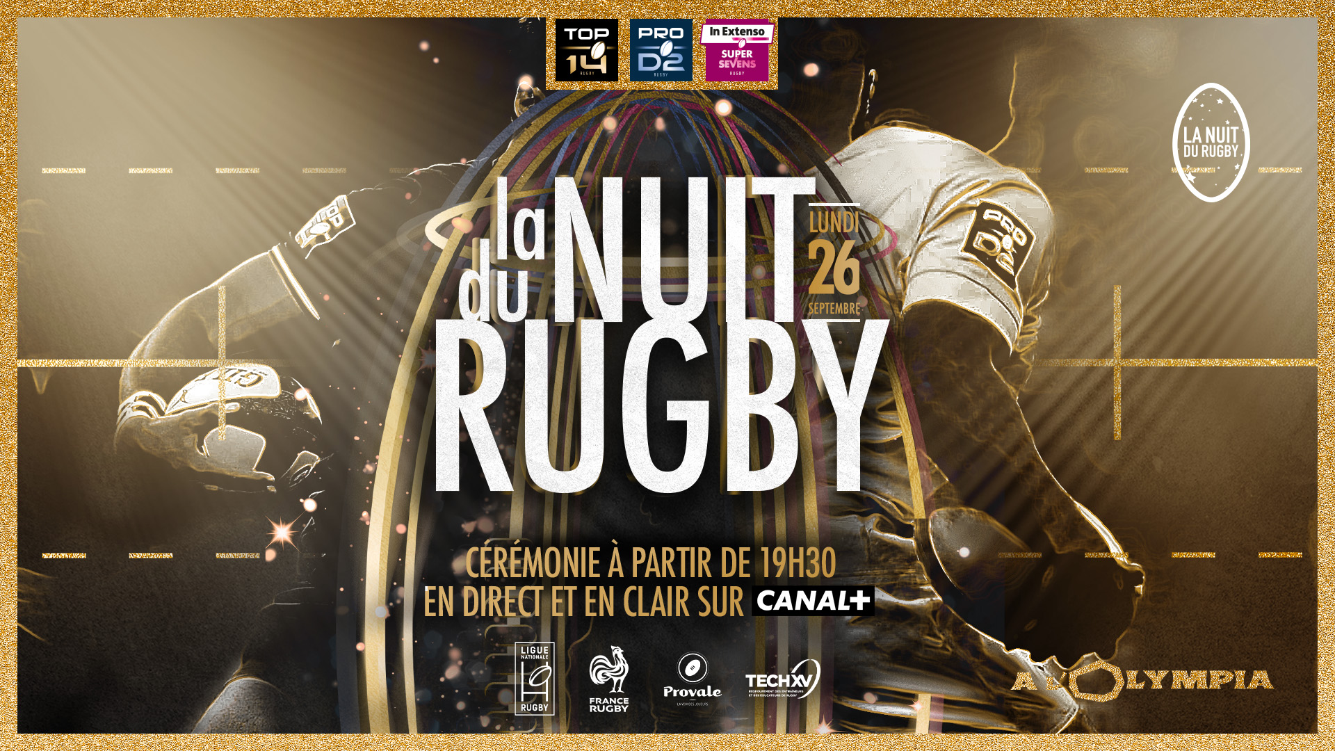 RENDEZ-VOUS SUR LE TAPIS ROUGE DE L’OLYMPIA POUR LA 18EME NUIT DU RUGBY !