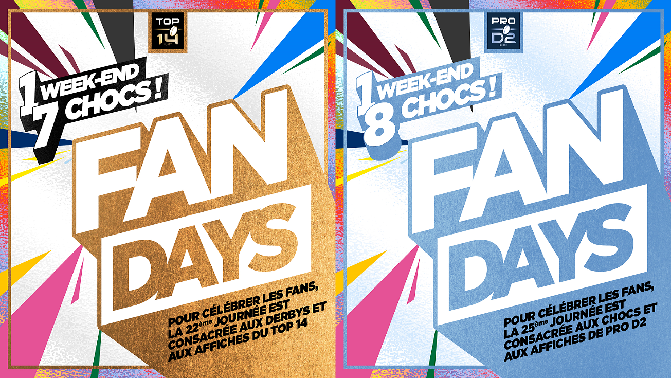 Fan Days: un week-end consacré aux derbies et aux affiches en TOP 14 et en PRO D2
