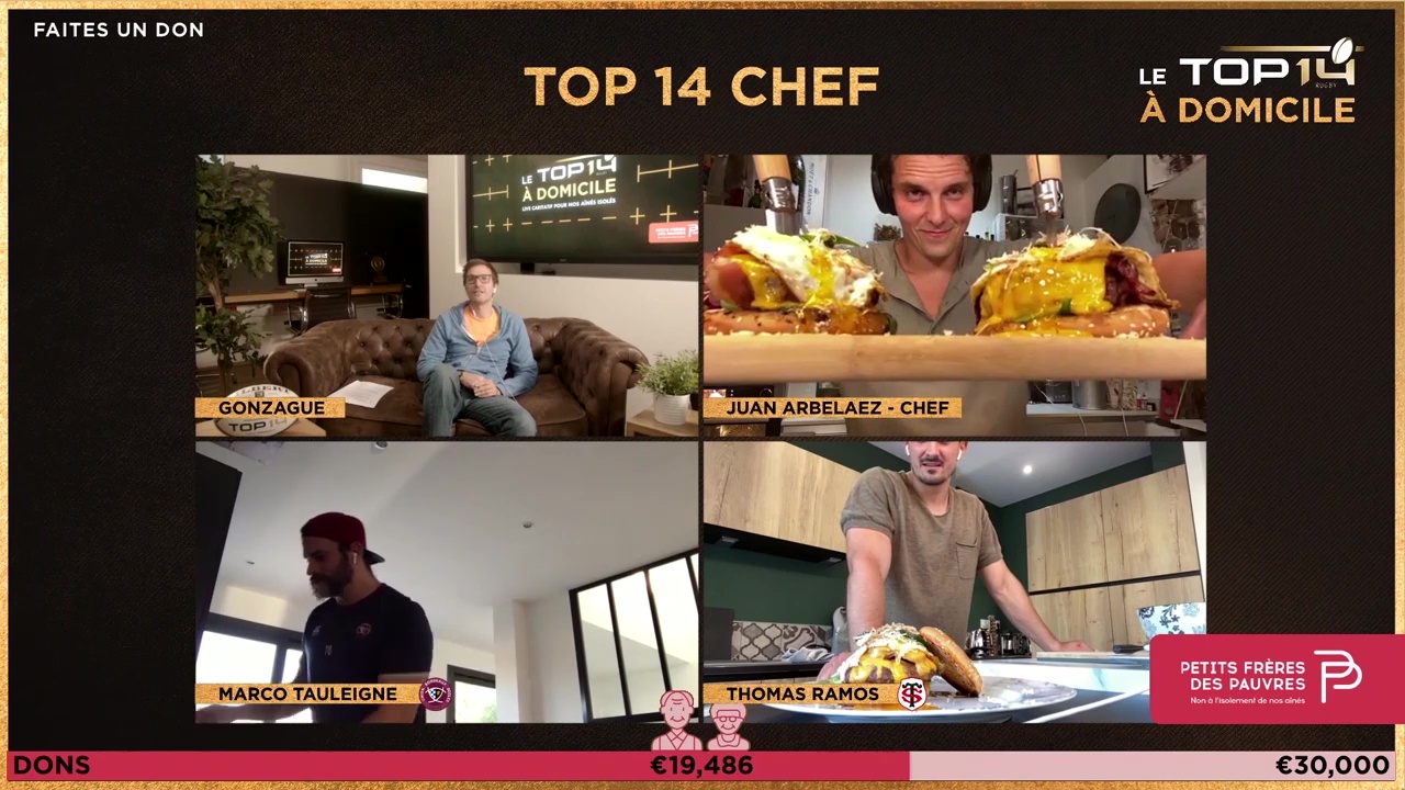 TOP 14 à domicile : la recette du chef Juan Arbelaez
