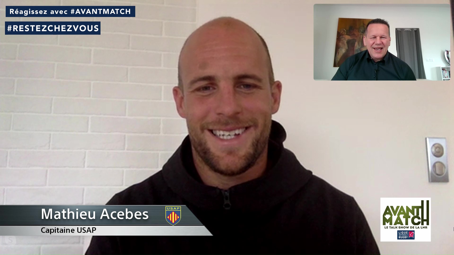 Cinquième émission &quot;Avant-Match&quot; avec Mathieu Acebes comme invité