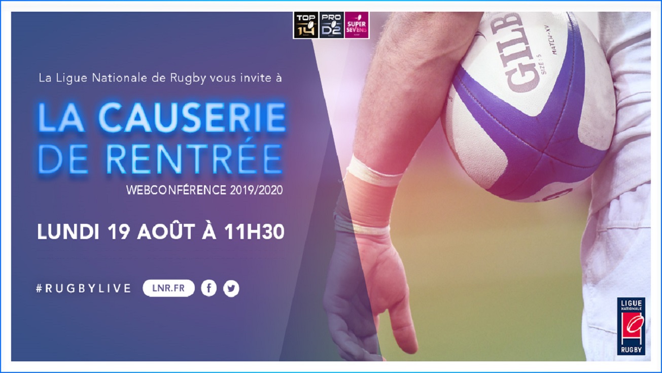 La Causerie de rentrée de la saison 2019/2020 aura lieu le lundi 19 août à 11h30