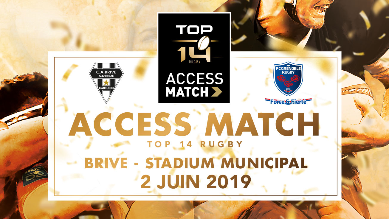 TOP 14 Access Match | Le CA Brive défiera le FC Grenoble ce dimanche 2 juin à 15h15