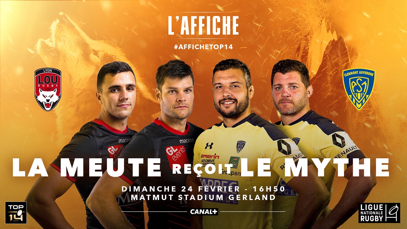 Affiche TOP 14 | La meute reçoit le mythe