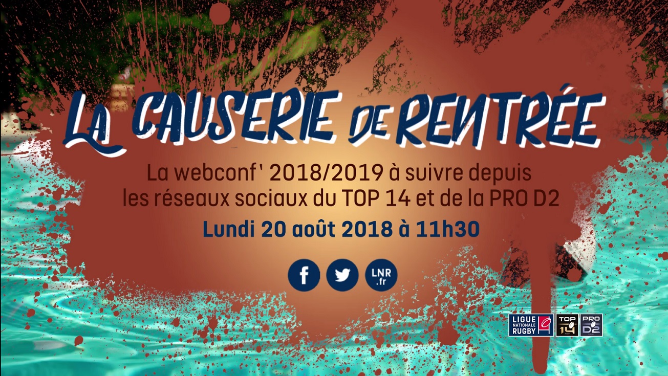 Rendez-vous le 20 août à 11h30 pour &quot;La Causerie de rentrée&quot;