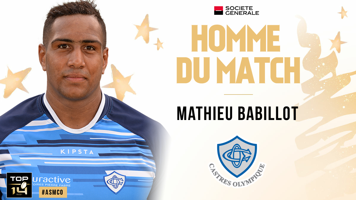 TOP 14, J14 | M. BABILLOT ÉLU HOMME DU MATCH