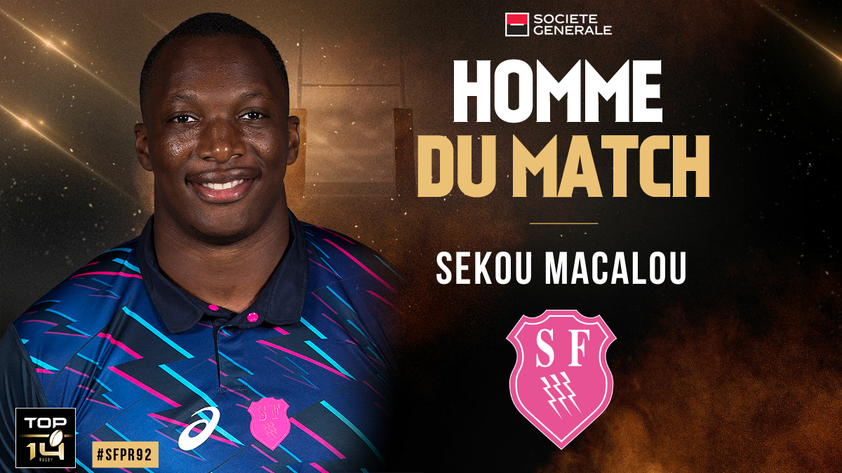 TOP 14, J12 | S. Macalou élu Homme du Match