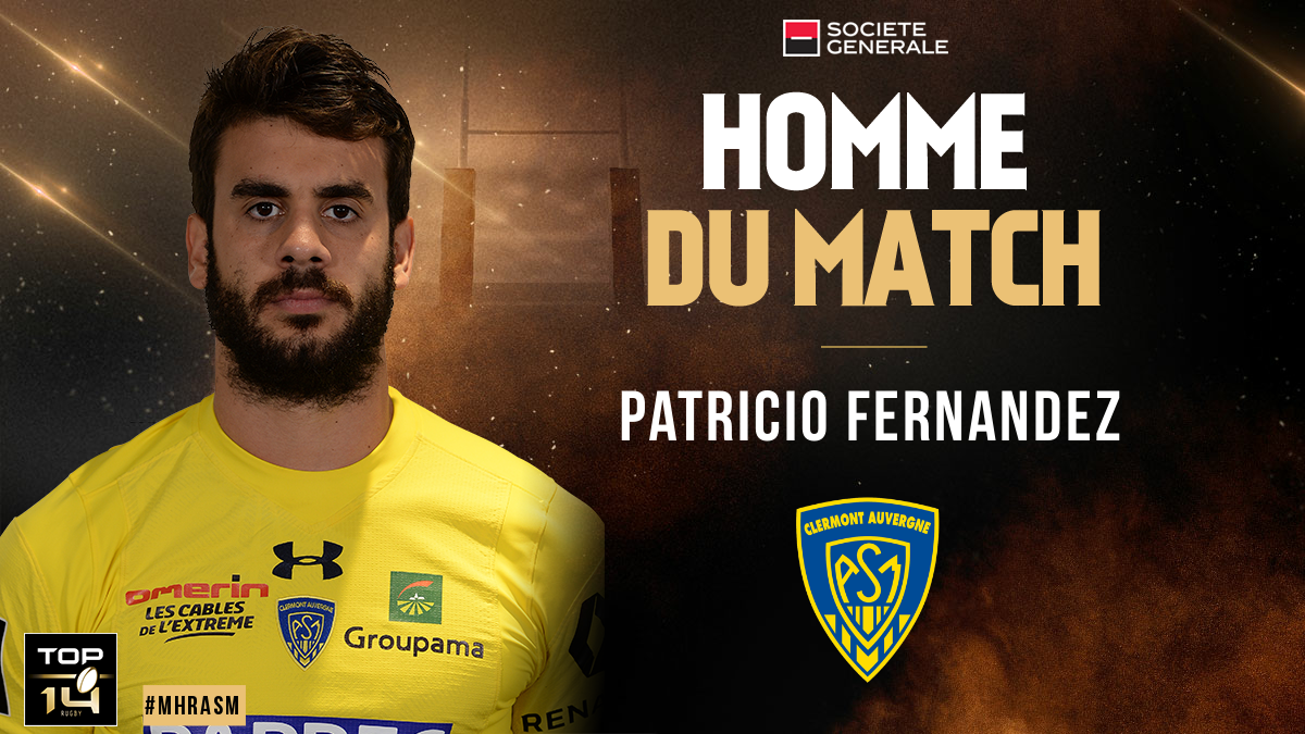 TOP 14, J9 | P. Fernandez élu Homme du Match