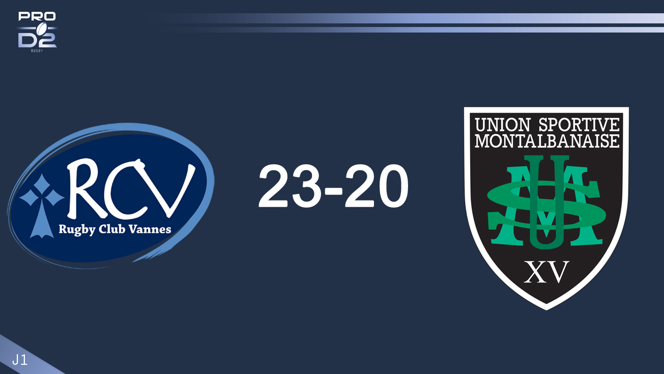 PRO D2, J1| Vannes – Montauban : 23-20