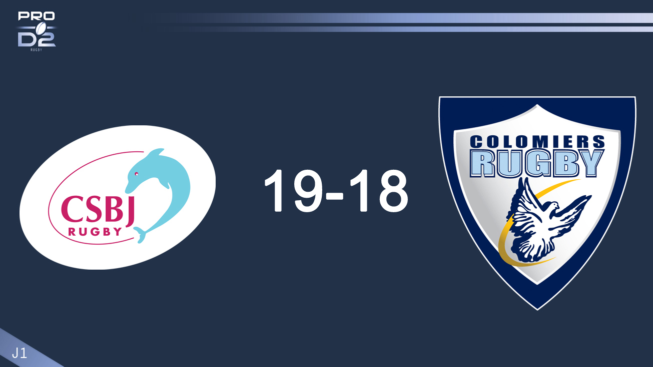PRO D2, J1| Bourgoin – Colomiers : 19-18
