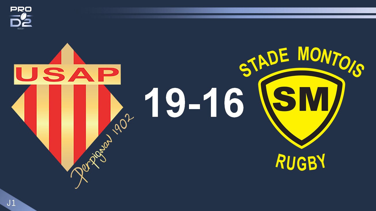 PRO D2, J1| Perpignan – Mont de Marsan : 19-16