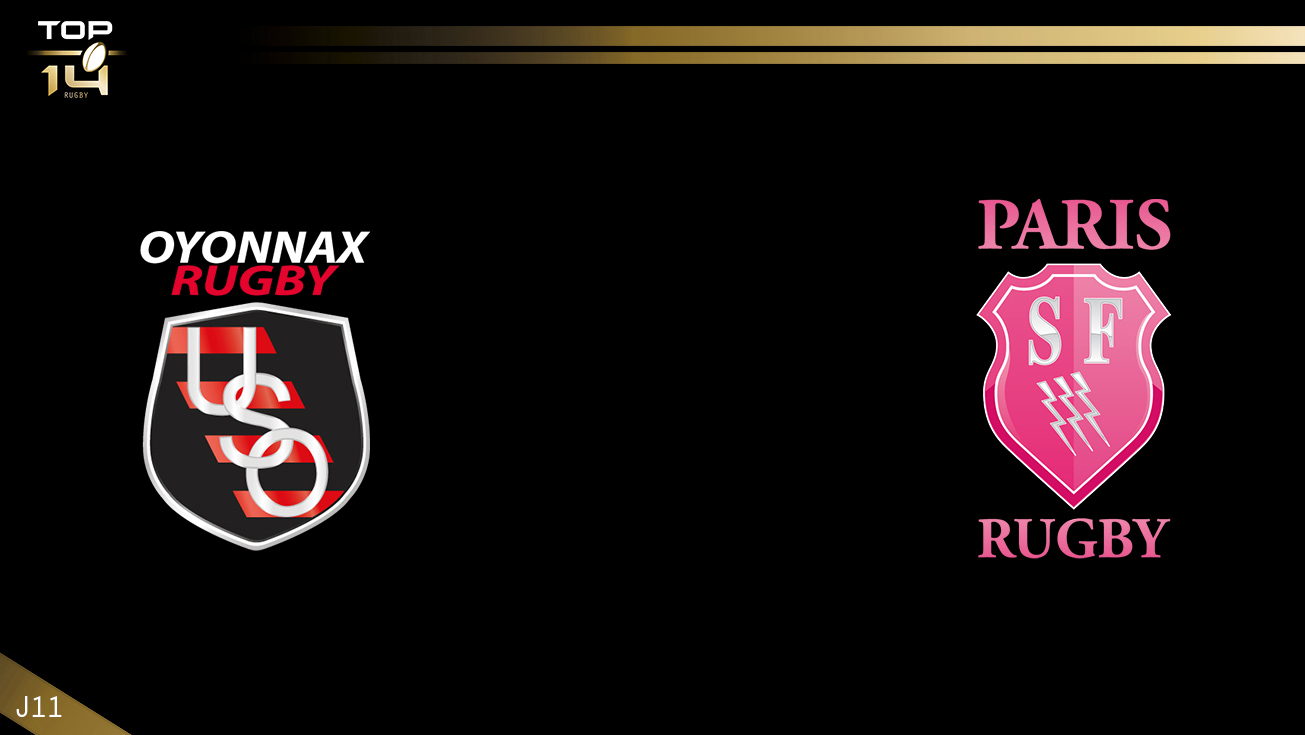 TOP 14, J11 - Oyonnax - Paris: 25-12