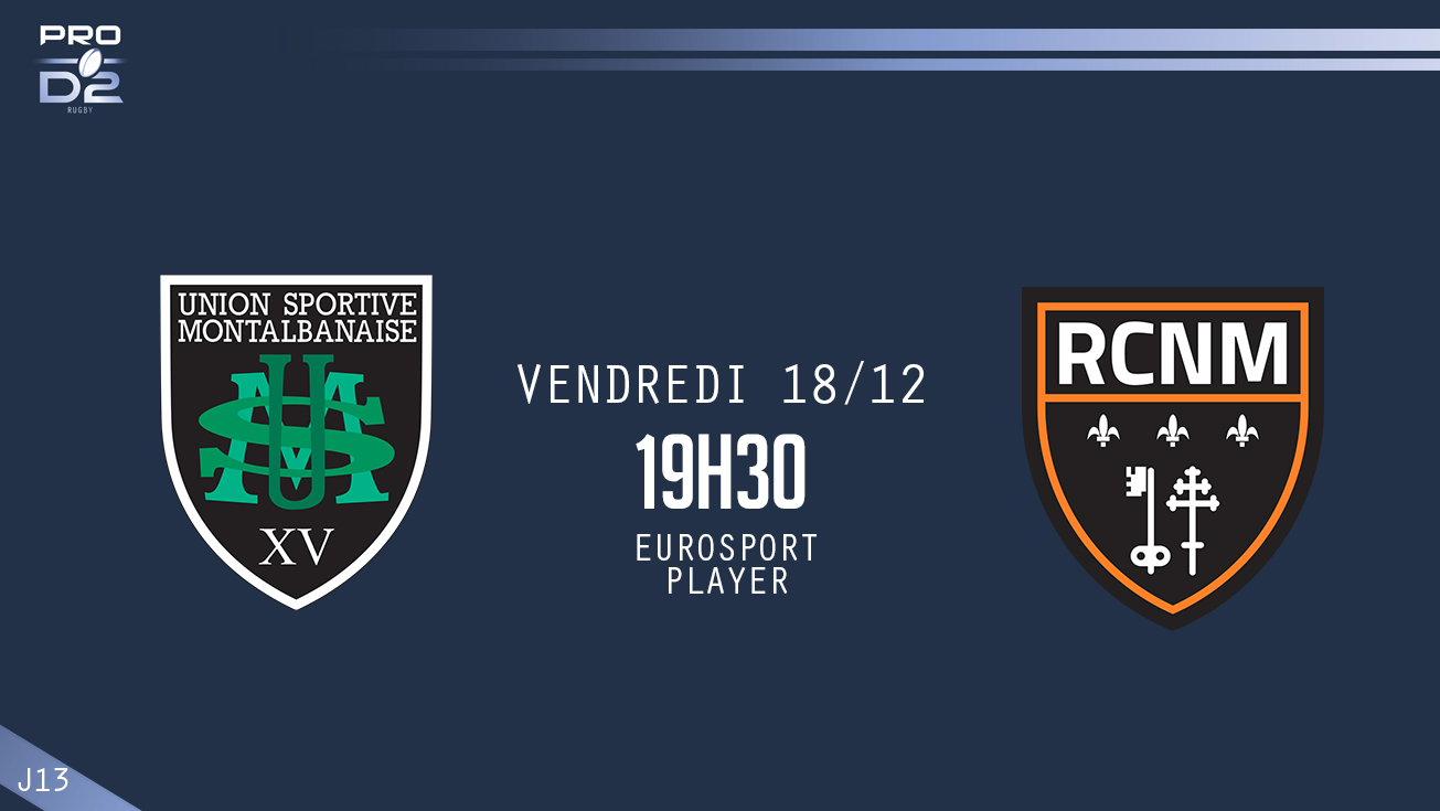 PRO D2, J13 - Montauban - Narbonne : 34 (bo) - 20