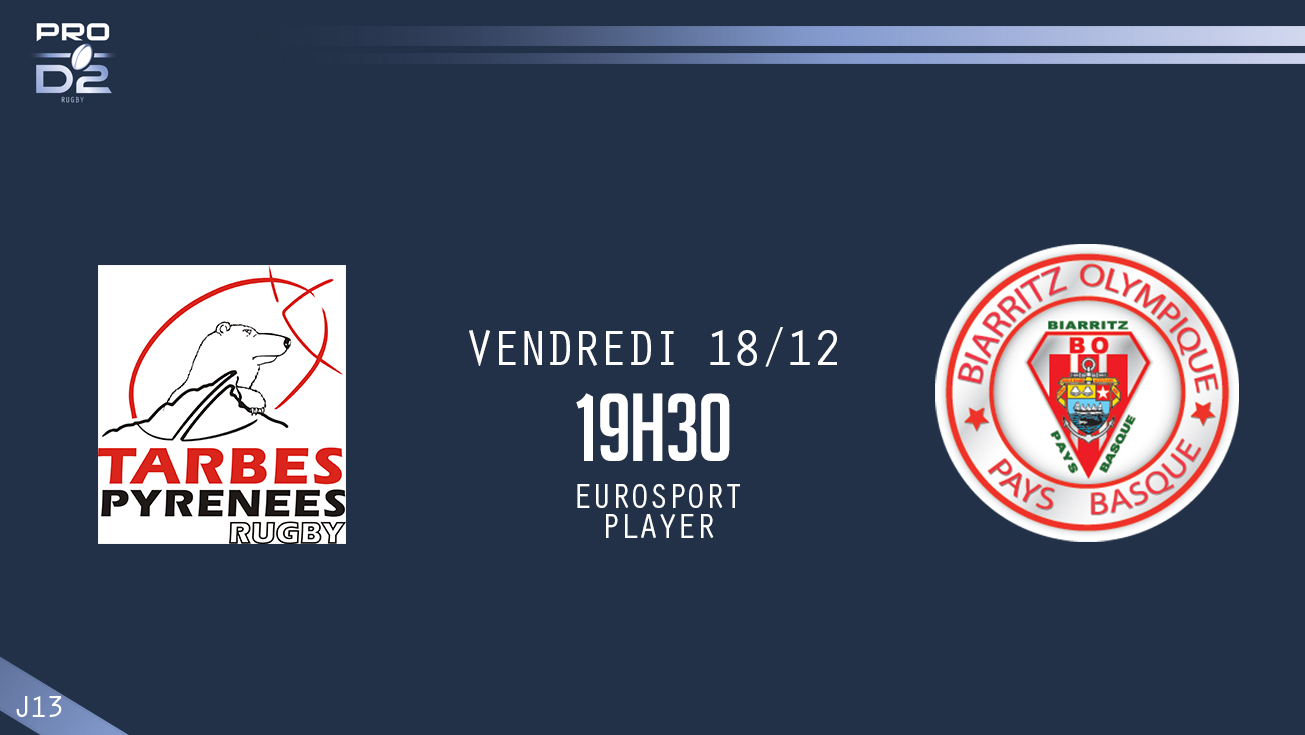 PRO D2, J13 - Tarbes - Biarritz : 22 - 13