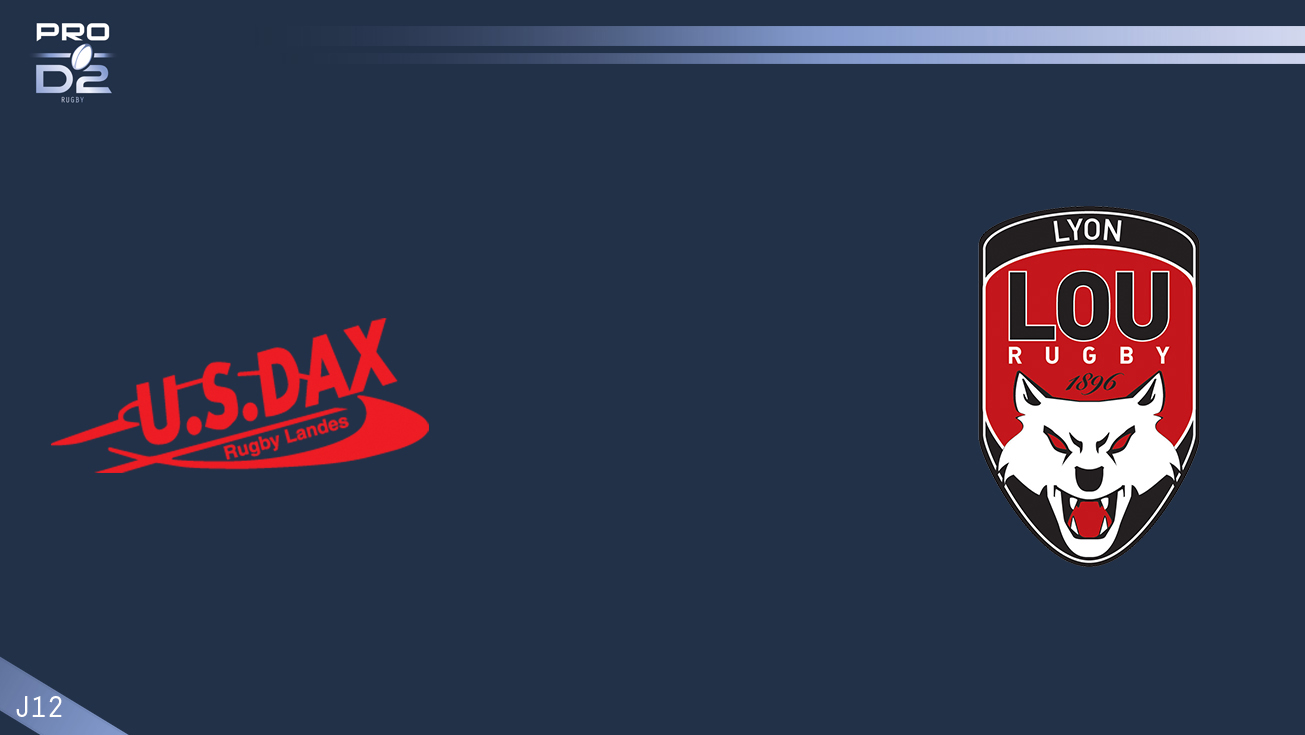 PRO D2, J12 – Dax - Lyon: 26-33