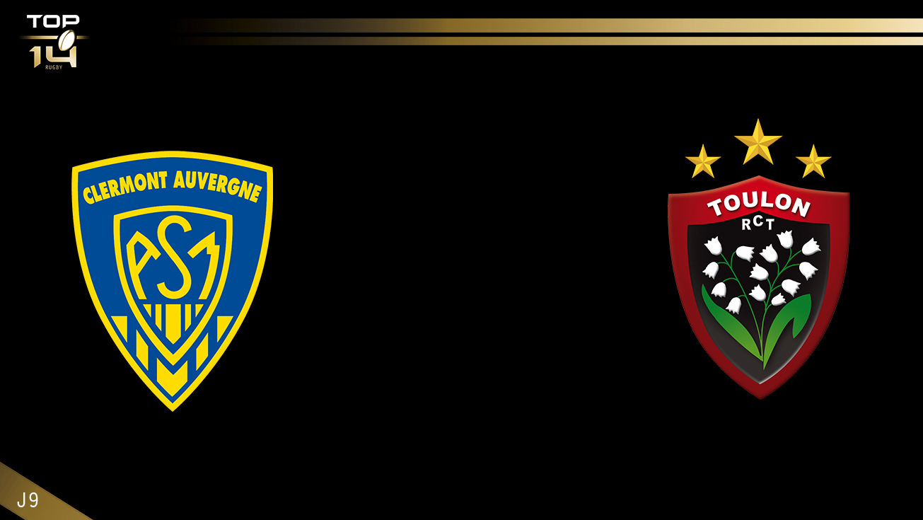 TOP 14, J9 - Clermont - Toulon: 9-35