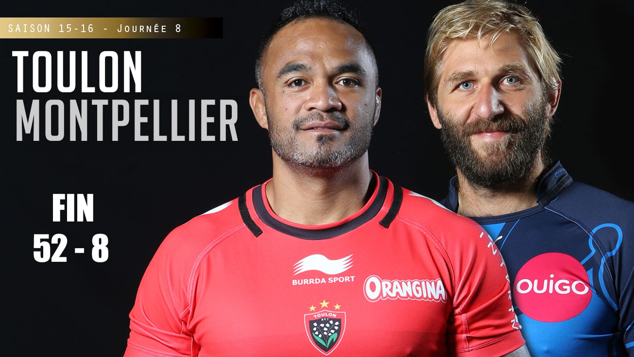 TOP 14, J8 - Toulon - Montpellier : 52 (bo) - 8