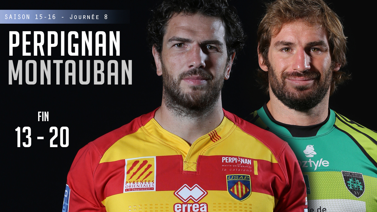 PRO D2, J8 – Perpignan - Montauban : 13 - 20