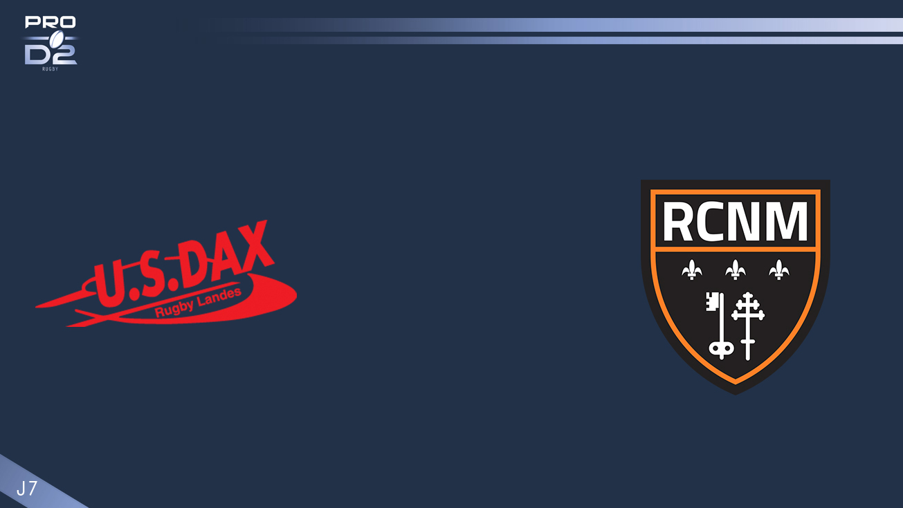 PRO D2, J7 - Dax – Narbonne: 21-16