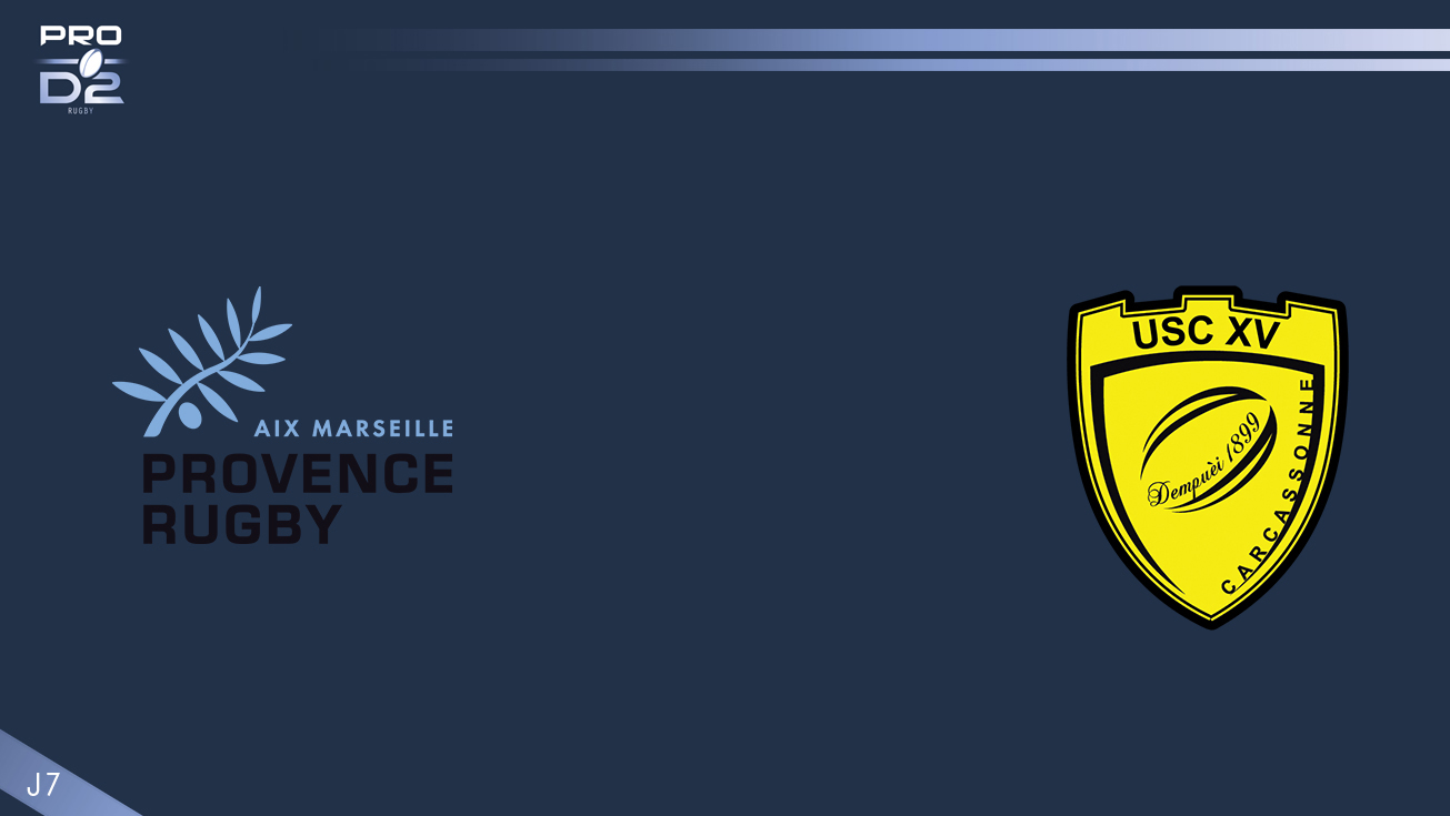 PRO D2, J7 - Provence Rugby – Carcassonne: 17-16
