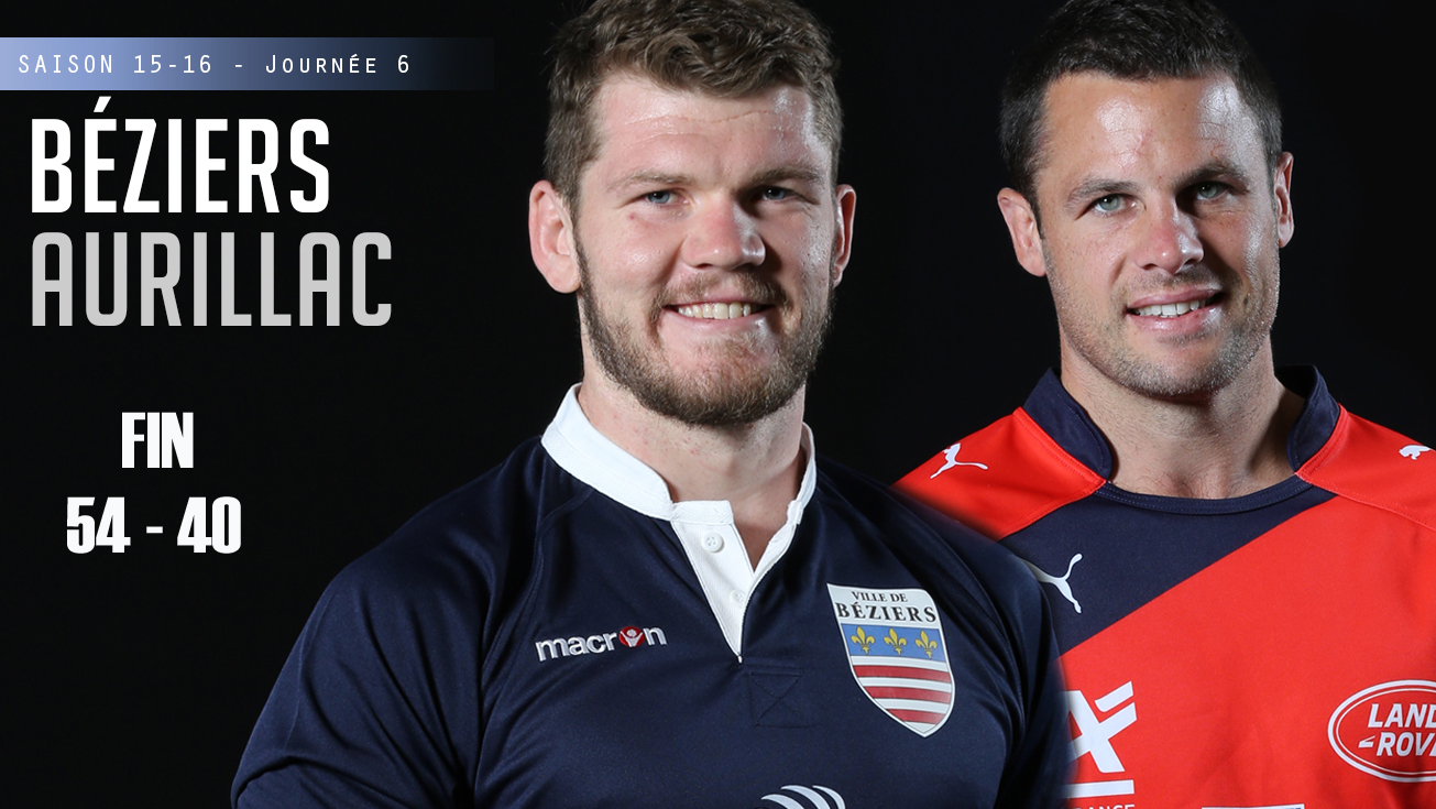 PRO D2, J6 - Béziers - Aurillac : 13 essais, victoire des Biterrois !