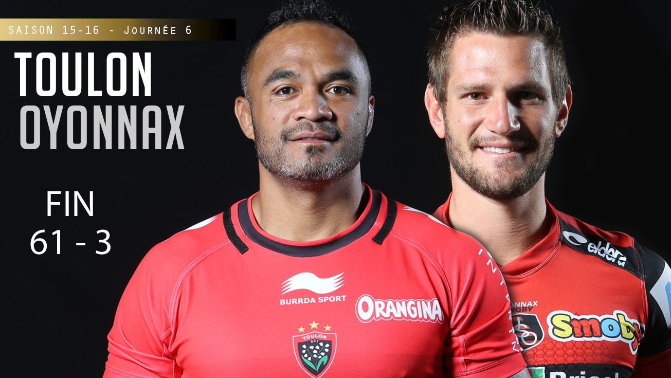 TOP 14, J6 - Toulon - Oyonnax : 61 (bo) - 3
