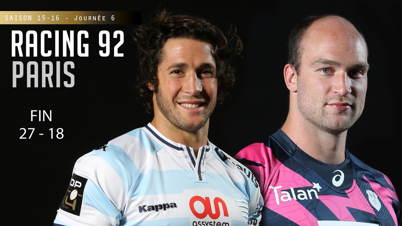 TOP 14, J1 - Racing 92 - Paris : 28 - 17