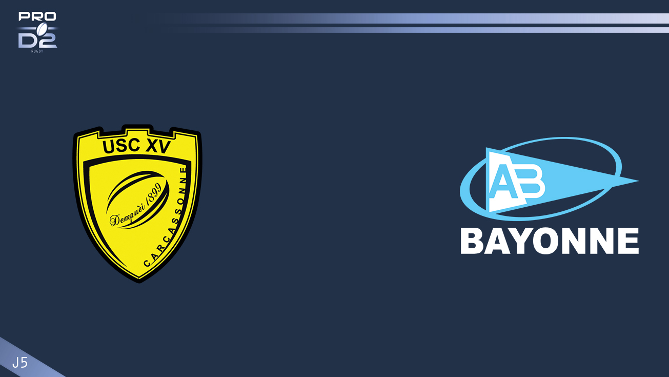 PRO D2, J5 – Carcassonne - Bayonne: 22-32
