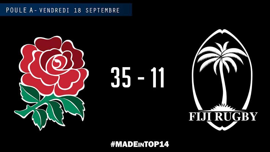 Angleterre - Fidji : victoire avec bonus des Anglais