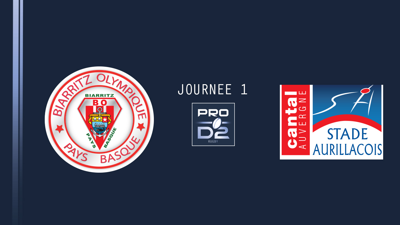 PRO D2, J1 – Biarritz - Aurillac