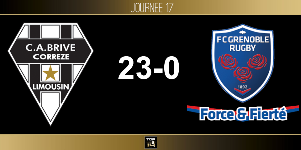 TOP 14, J17 - Brive – Grenoble: opération redressement en cours