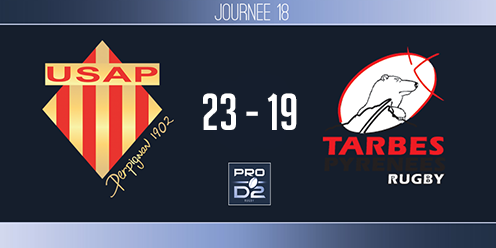 PRO D2, J18 - Perpignan-Tarbes : victoire difficile à domicile